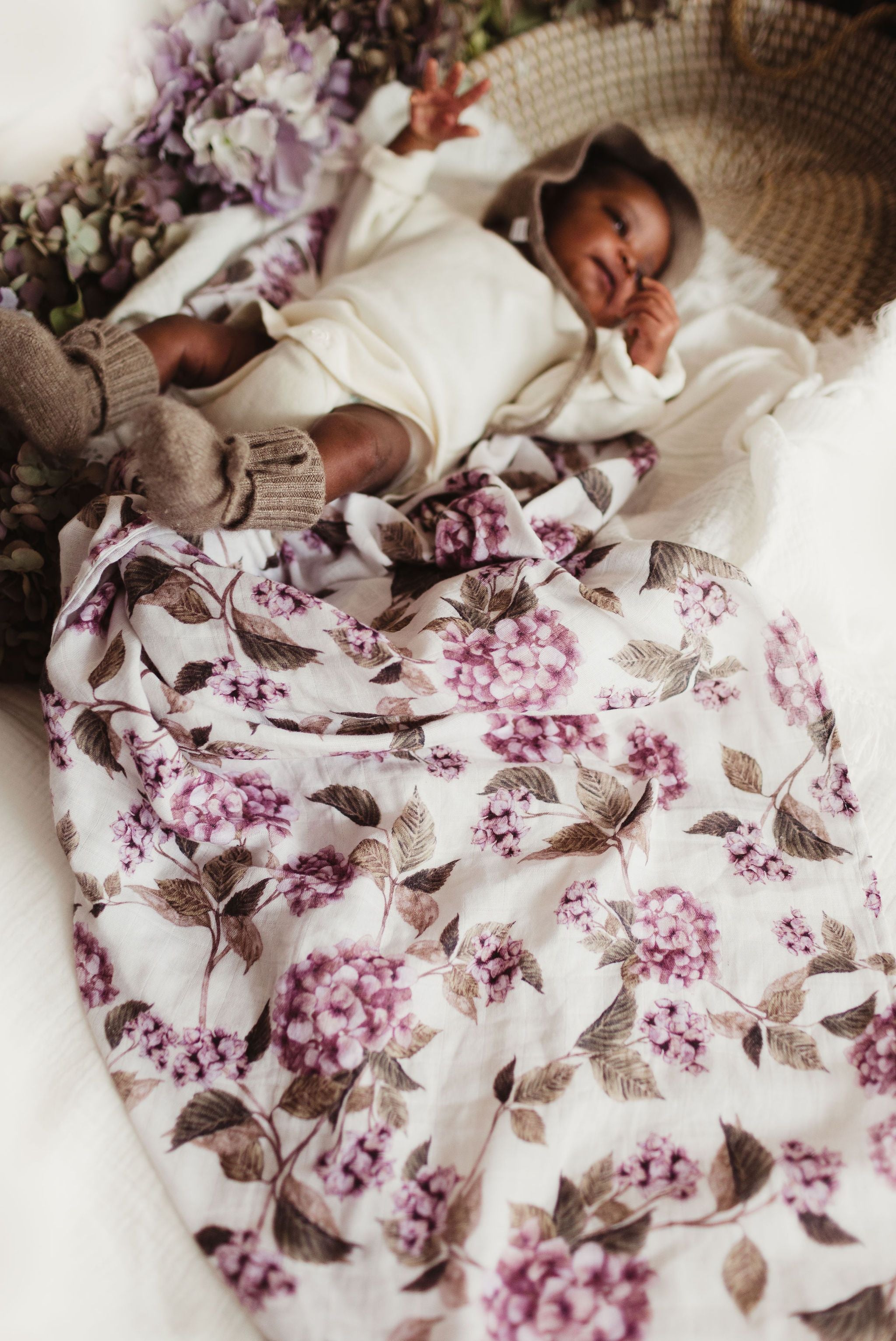 Pop Ya Tot Swaddle Wrap Deanne's Garden Tiny Sprout