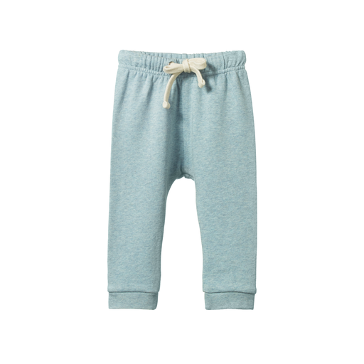 Nature Baby Sunday Track Pants Celestial Blue Marle Tiny Sprout