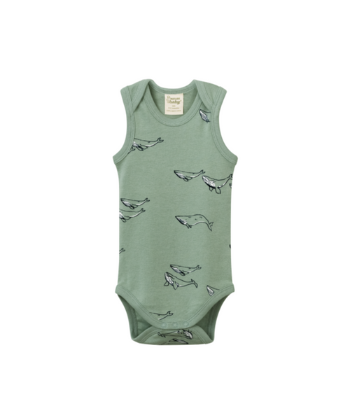 Nature Baby Singlet Bodysuit Humpback Whale