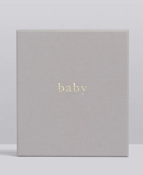Write To Me Baby Journal Your First Five Years Boxed Light Grey