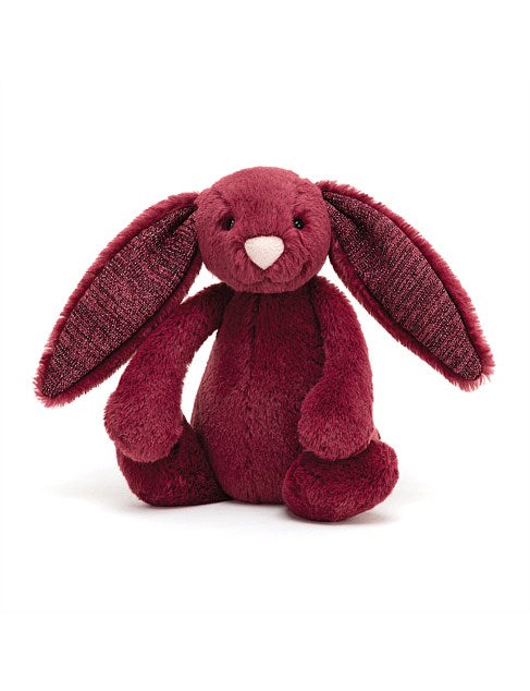 Jellycat Bashful Bunny Sparkly Cassis Medium | Tiny Sprout