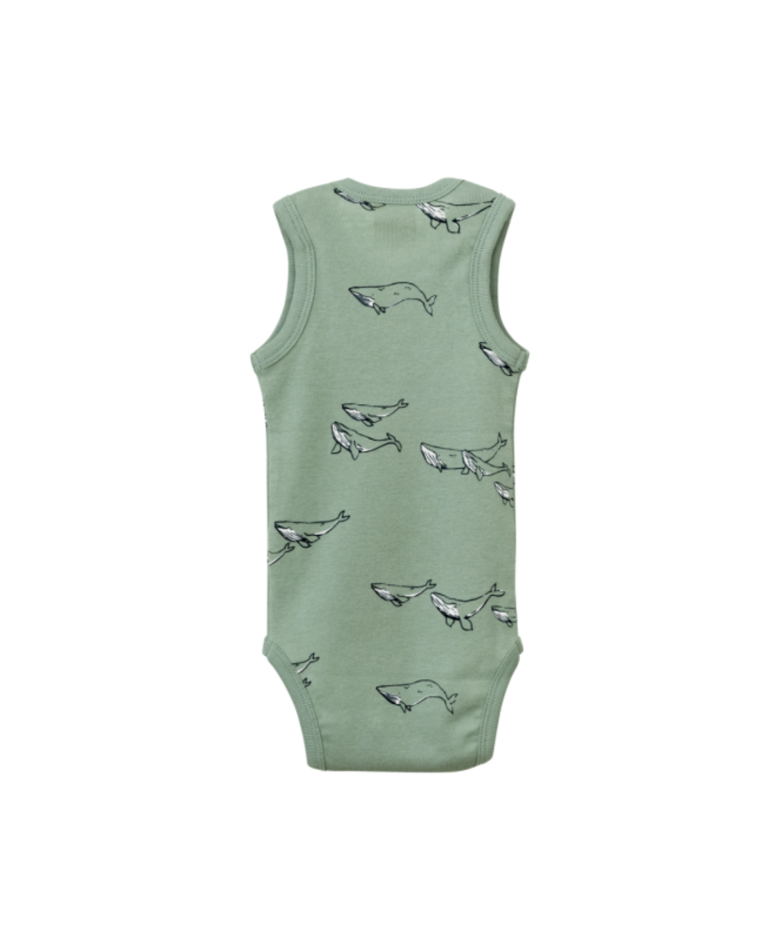 Nature Baby Singlet Bodysuit Humpback Whale Tiny Sprout