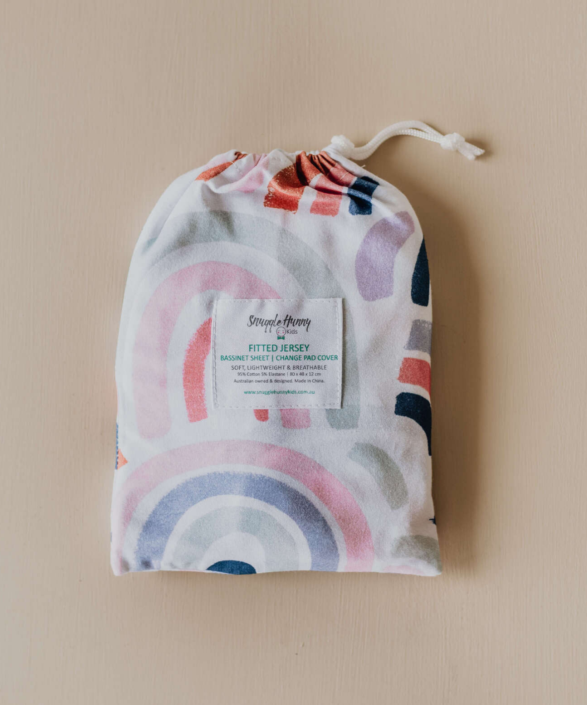 Snuggle Hunny Kids Sheet / Change Mat Cover Rainbow Baby