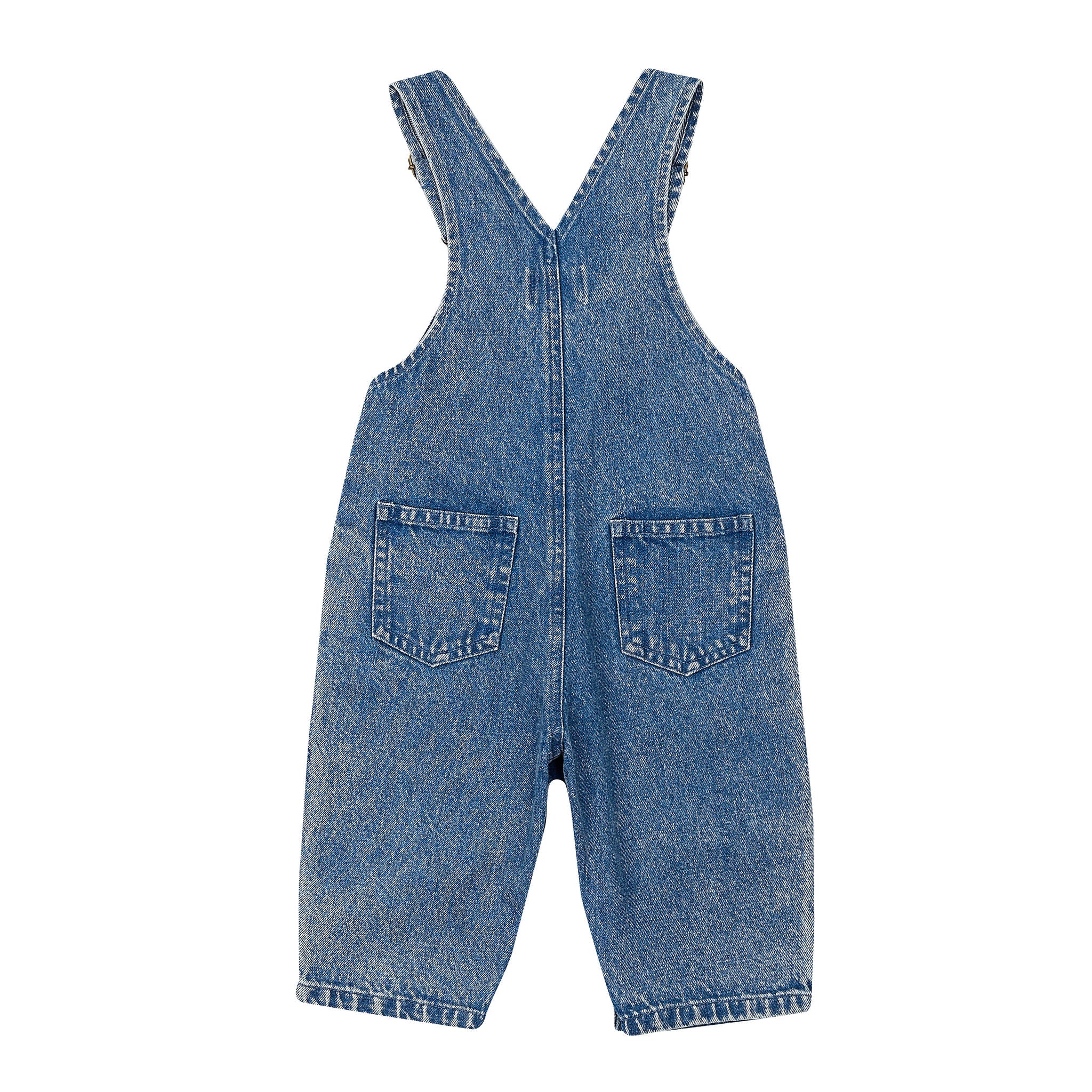 Ace Twill Overalls Heritage Stripe - Green Blue