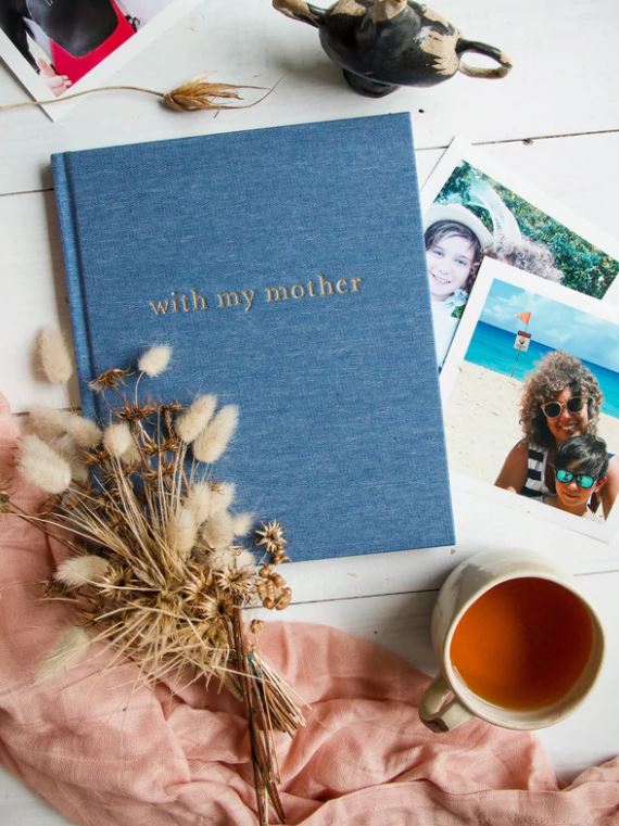 Write To Me With My Mother Journal Denim Blue | Tiny Sprout