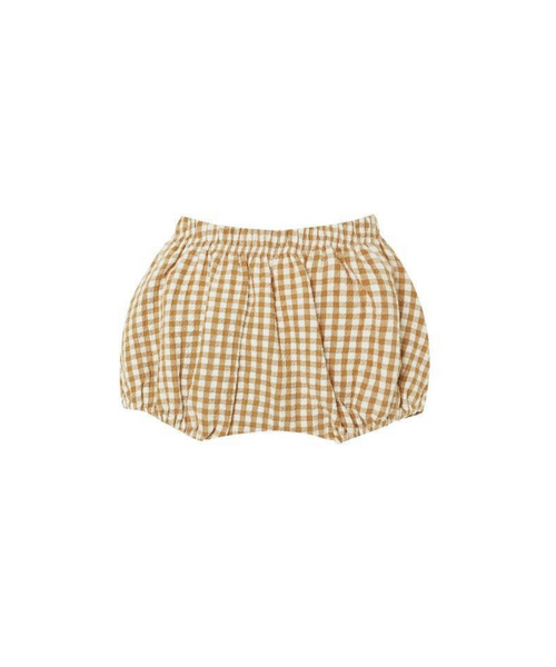 Quincy Mae Organic Woven Bloomers Honey Gingham