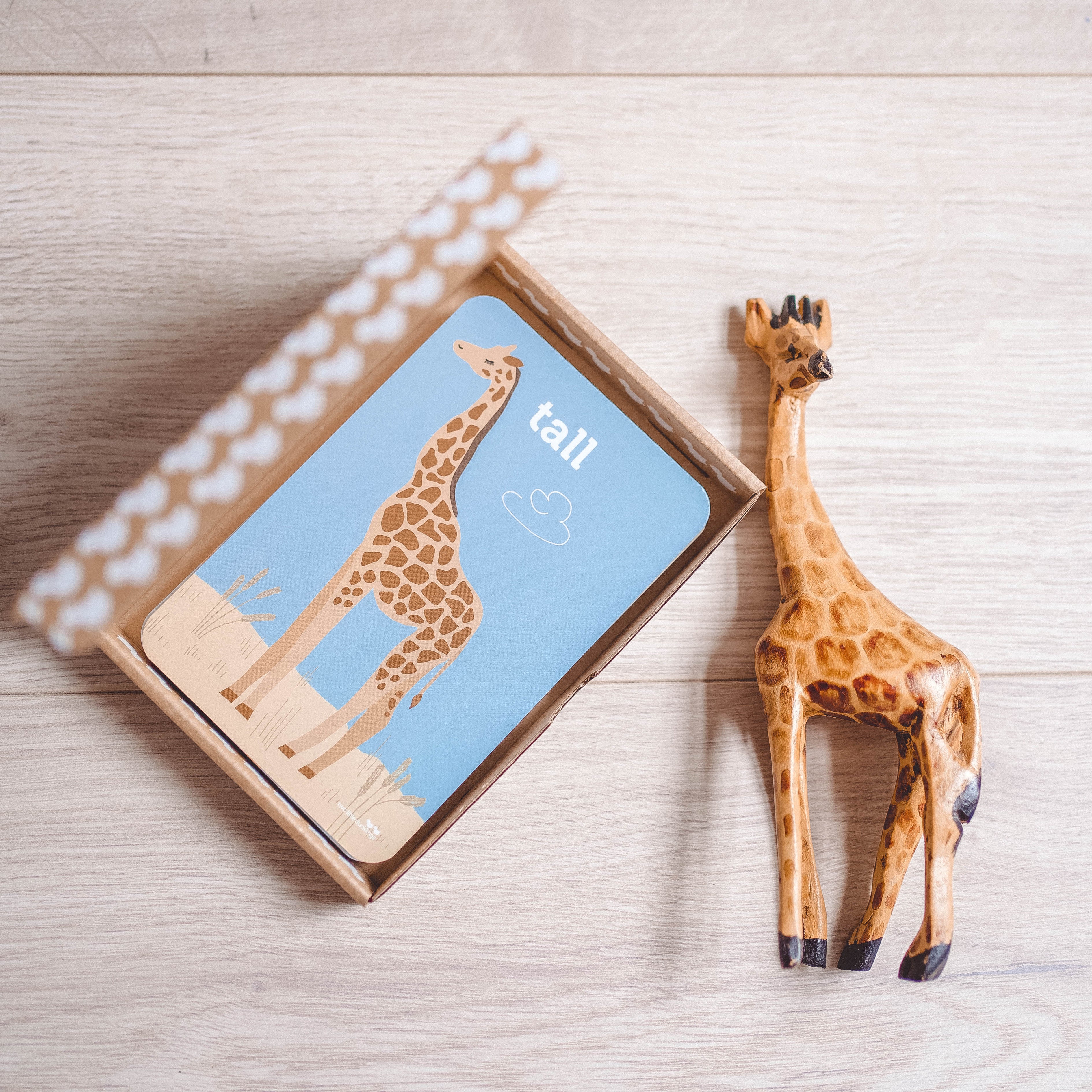 Two Little Ducklings Flash Cards Opposites | Tiny Sprout