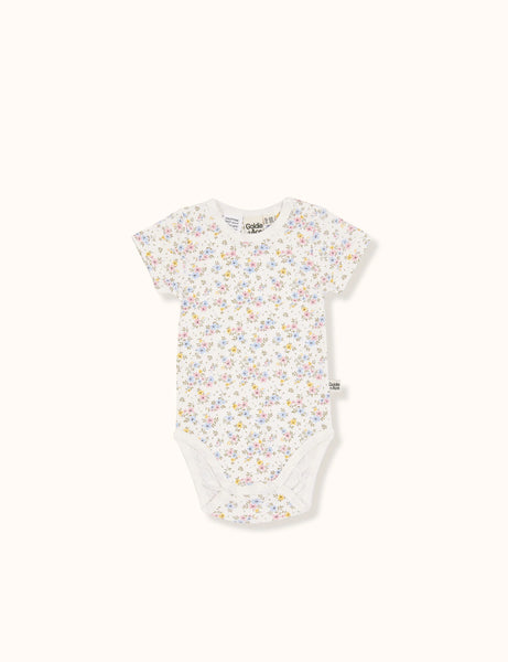Goldie and Ace Short Sleeve Bodysuit Ditzy Floral