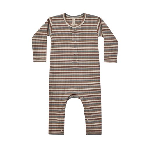 Baby Romper Quincy Mae Jumpsuit Indigo Stripe main image 0