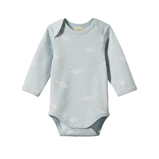 Nature Baby Long Sleeve Bodysuit Spotted Whale Shark
