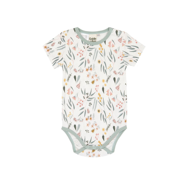 Goldie and Ace Short Sleeve Bodysuit Native Print