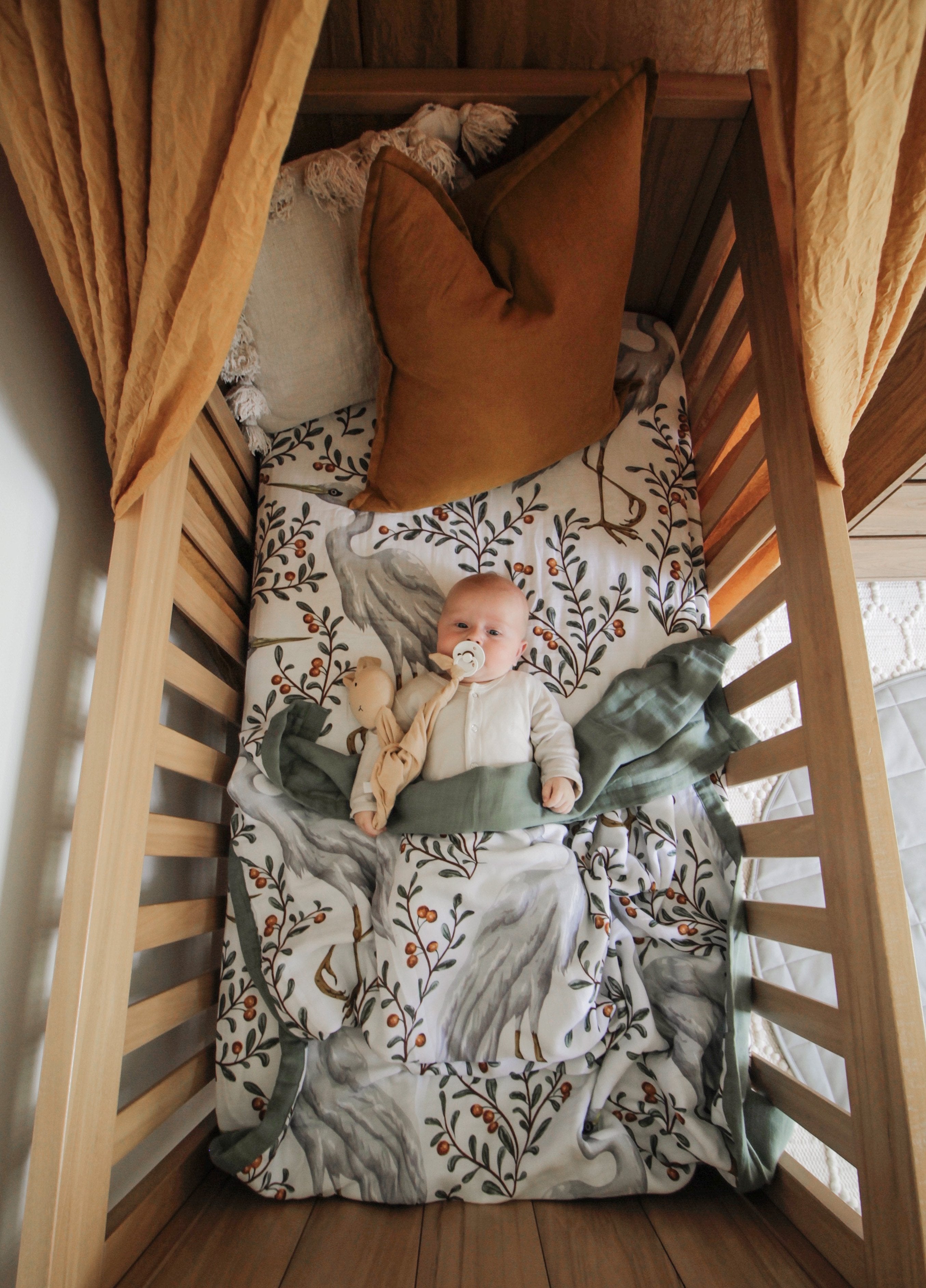 Pop Ya Tot Reversible Cot Quilt Kushiro Tiny Sprout