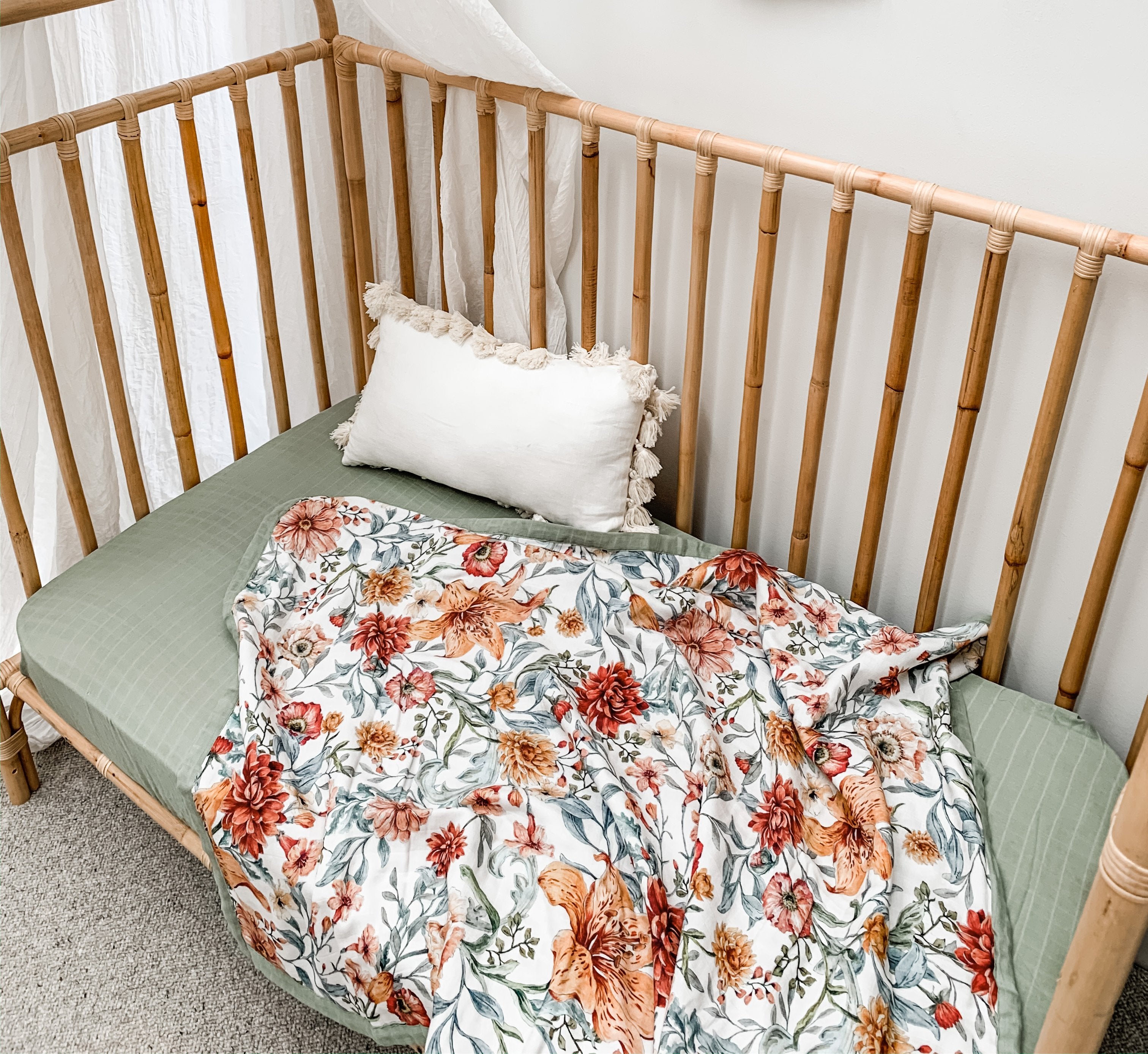 Pop Ya Tot Reversible Cot Quilt Le Piccadilly Tiny Sprout