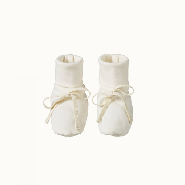 Nature Baby Cotton Booties Natural