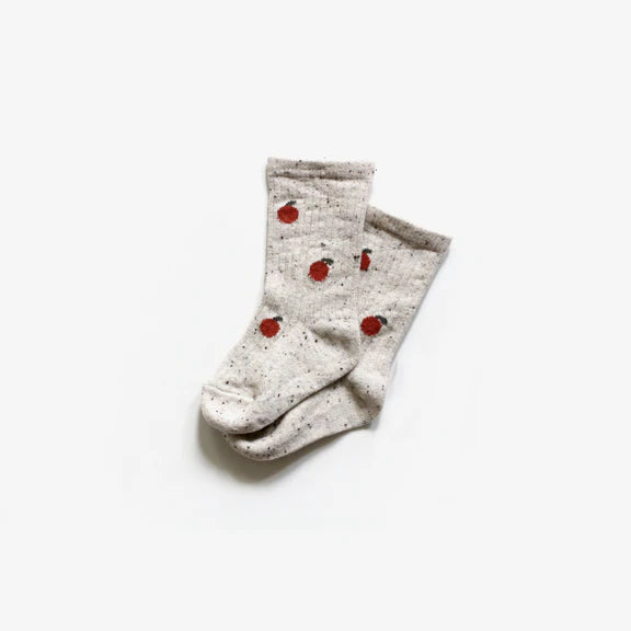 The Rest Organic Jacquard Knit Socks Little Persimmon