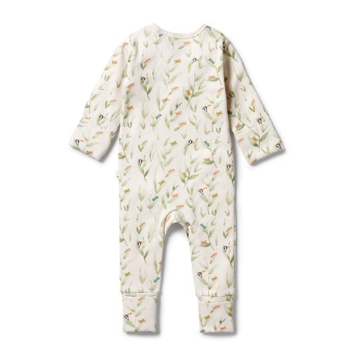 Wilson and Frenchy Organic Zipsuit with Feet - Welcome To The World main image 0