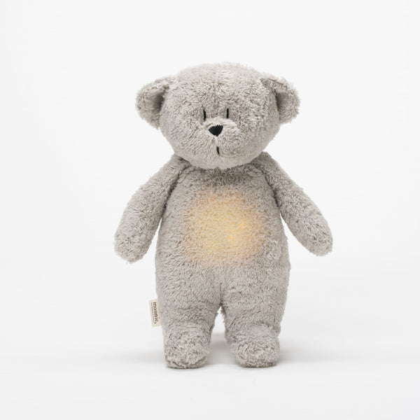 Moonie Organic Humming Bear Grey New