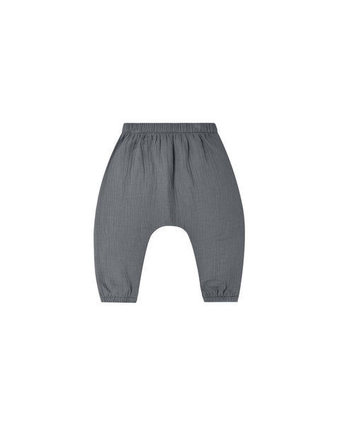 Quincy Mae Organic Woven Pant Navy