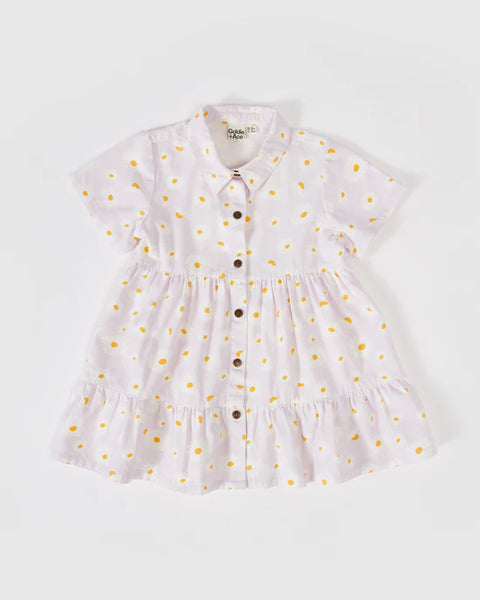 Goldie and Ace Monica Dress Dancing Daisies Lavender