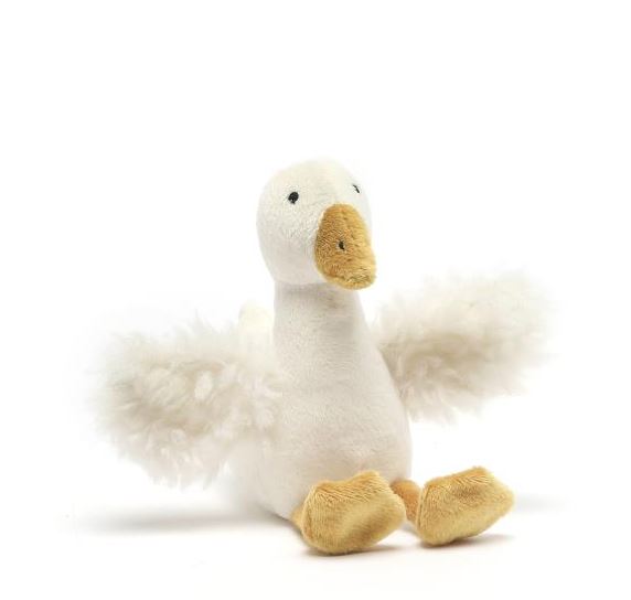 Nana Huchy Soft Toy Rattle Snowy The Goose