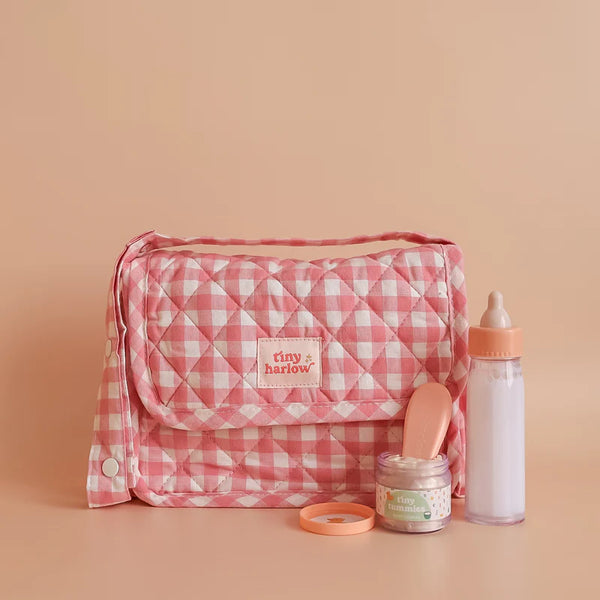 Tiny Harlow Tiny Nurturers Set Pink Gingham