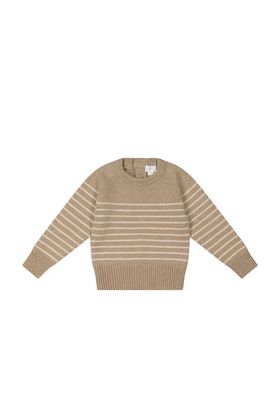 Jamie Kay Knit Elias Jumper Elias Stripe Sable Marle
