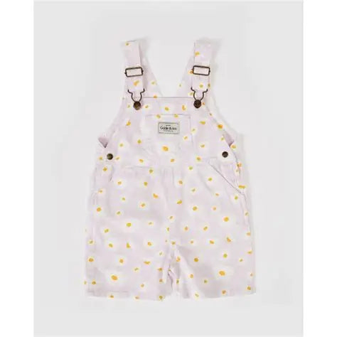 Goldie and Ace Burton Denim Overalls Dancing Daisies Lavender