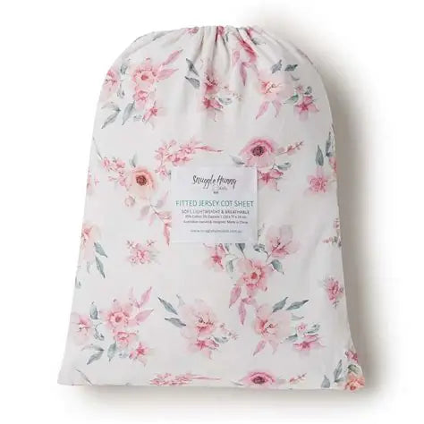 Snuggle Hunny Kids Fitted Cot Sheet Camille