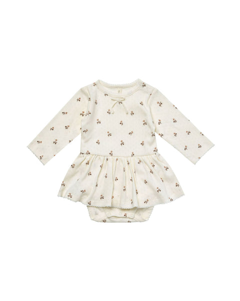Quincy Mae Skirted Bodysuit Rose Fleur