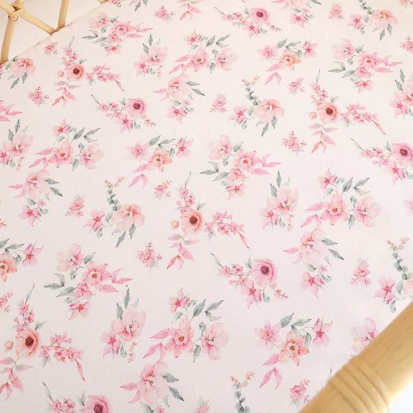 Snuggle Hunny Kids Bassinet Sheet / Change Mat Cover Camille