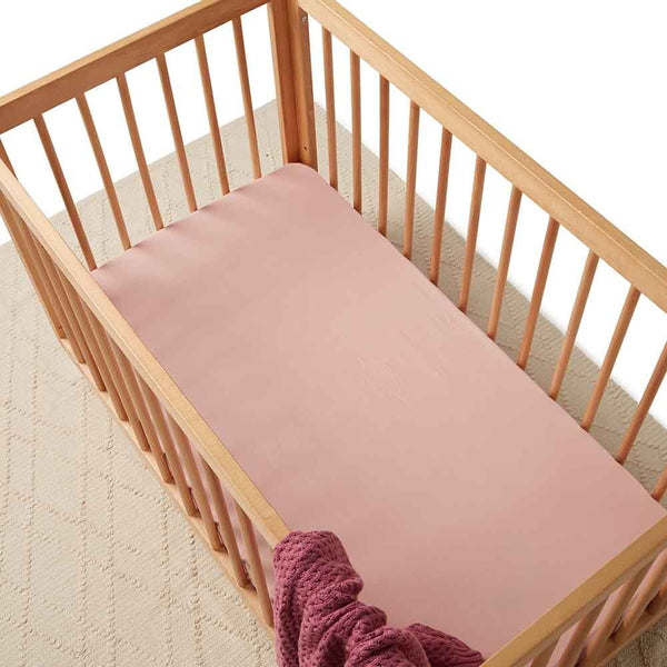 Snuggle Hunny Kids Fitted Cot Sheet Lullaby Pink