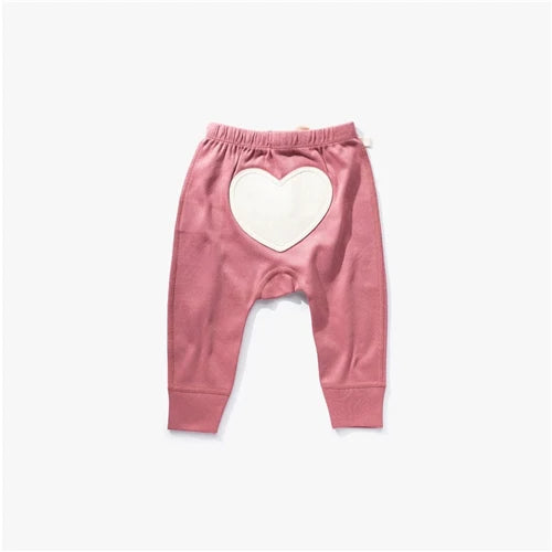 Sapling Organic Heart Pants Winter Rose Pink