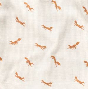 Sapling Organic Waffle Blanket Fox
