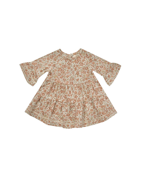 Quincy Mae Organic Belle Dress Garden Rose