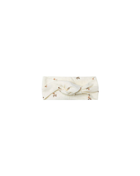 Quincy Mae Organic Baby Knotted Headband Rose Fleur