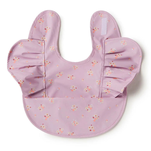 Snuggle Hunny Kids Waterproof Frill Snuggle Bib Lilac Bloom