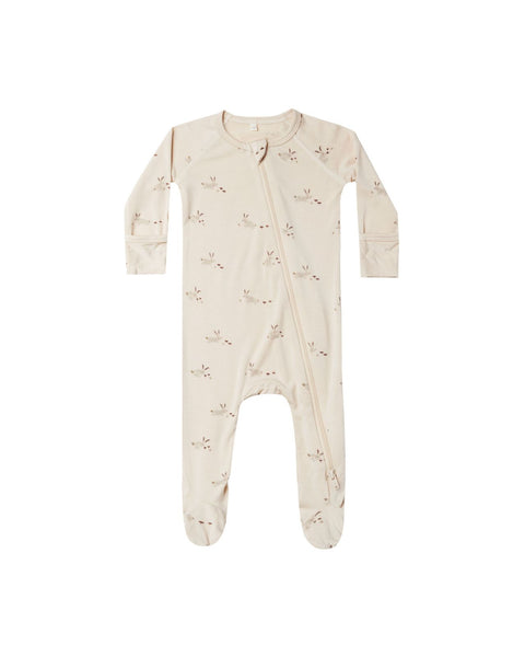 Quincy Mae Bamboo Zip Footie Bunnies