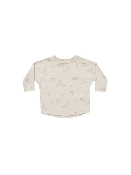Quincy Mae Organic Long Sleeve Tee Dino