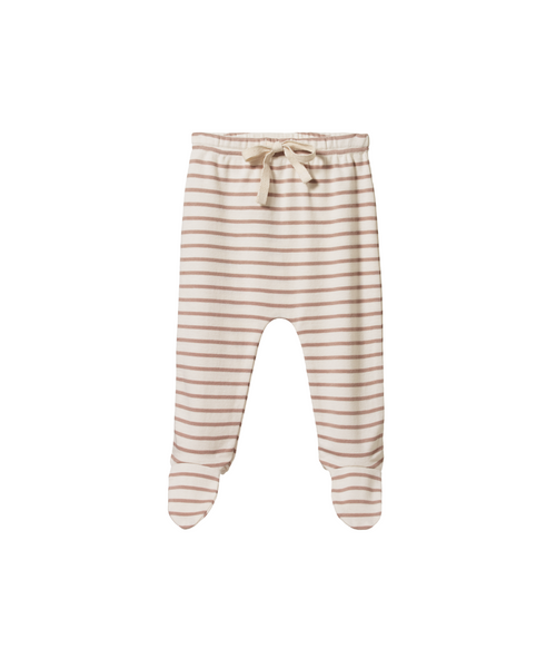 Nature Baby Footed Pants Nougat Sailor Stripe