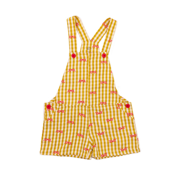 Olive and the Captain Overalls Sunny Gingham Lemon