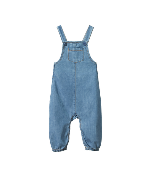 Nature Baby Tipper Overalls Chambray