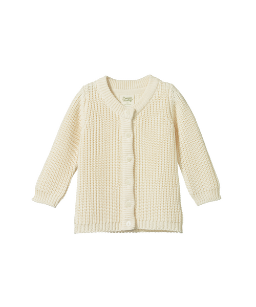 Nature Baby Scout Cardigan Natural Chunky Knit