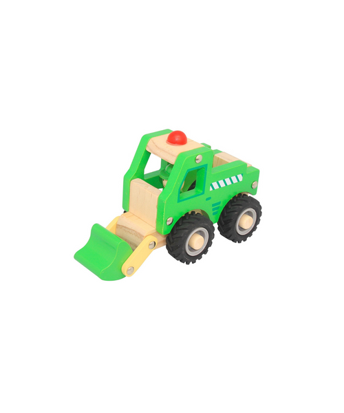 Wooden Toy Digger Green