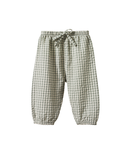 Nature Baby Sunny Pants Lagoon Check Gingham