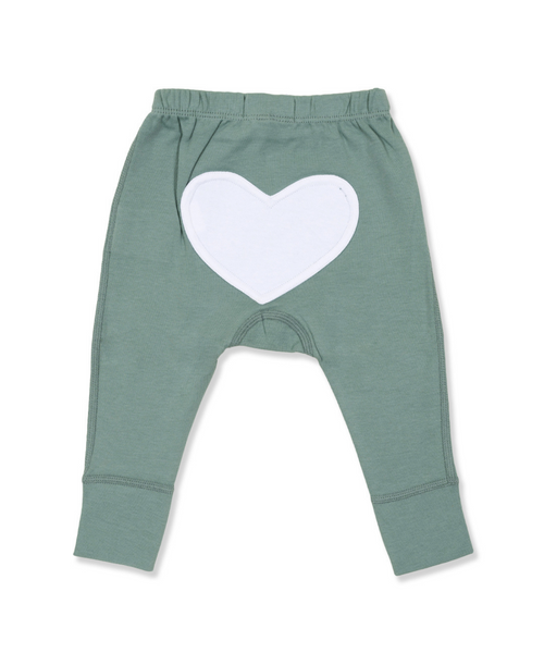 Sapling Organic Heart Pants Rosemary Green