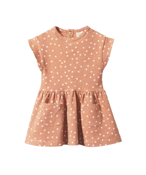 Nature Baby Twirl Dress Flora Cork Marl