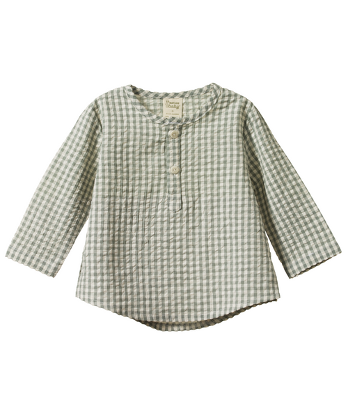 Nature Baby Caravan Shirt Lagoon Check Gingham