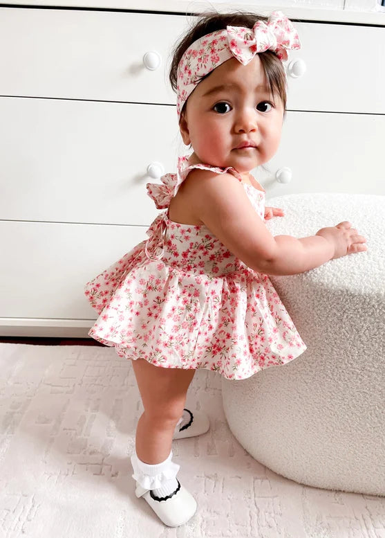 Teeny Tiny Veg Long Sleeve Romper