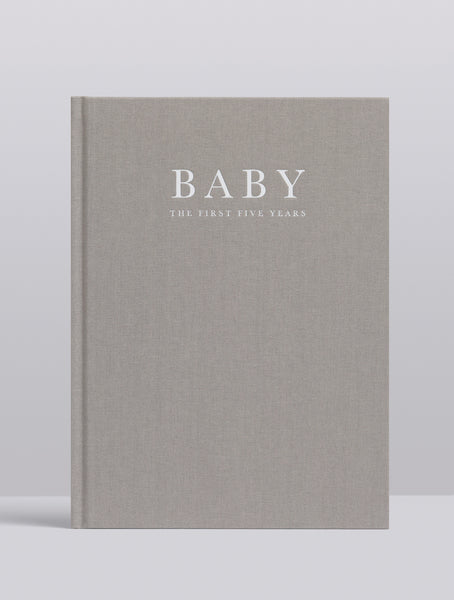 Write To Me Baby Journal Grey