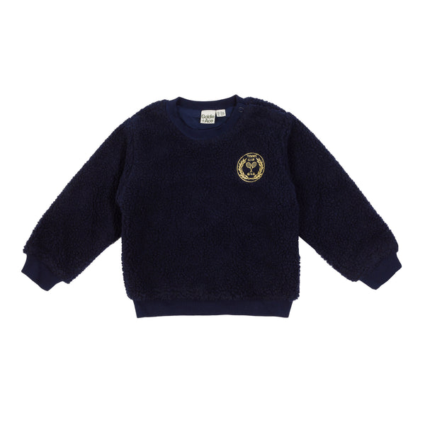 Goldie and Ace Clubhouse Teddy Sweater Navy
